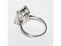 18 karaat witgouden ring met 8,05 crt. diamant. - afbeelding 2 van  18