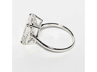 18 karaat witgouden ring met 8,05 crt. diamant. - afbeelding 6 van  18