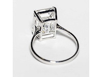 18 karaat witgouden ring met 8,05 crt. diamant. - afbeelding 13 van  18