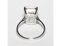 18 karaat witgouden ring met 8,05 crt. diamant. - afbeelding 14 van  18