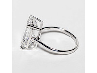 18 karaat witgouden ring met 8,05 crt. diamant. - afbeelding 15 van  18