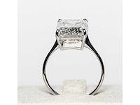 18 karaat witgouden ring met 8,05 crt. diamant. - afbeelding 18 van  18
