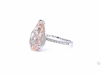 18 karaat witgouden ring met 9,57 crt. diamant - afbeelding 4 van  6