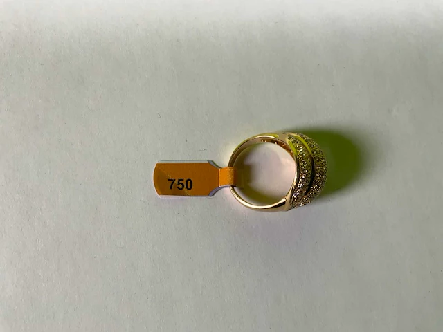 18 karaats geelgouden bolle ring - afbeelding 3 van  4