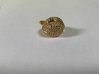 18 karaats geelgouden bolle ring - afbeelding 4 van  4