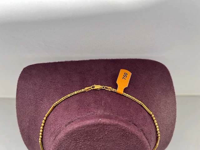18 karaats geelgouden collier - afbeelding 2 van  2