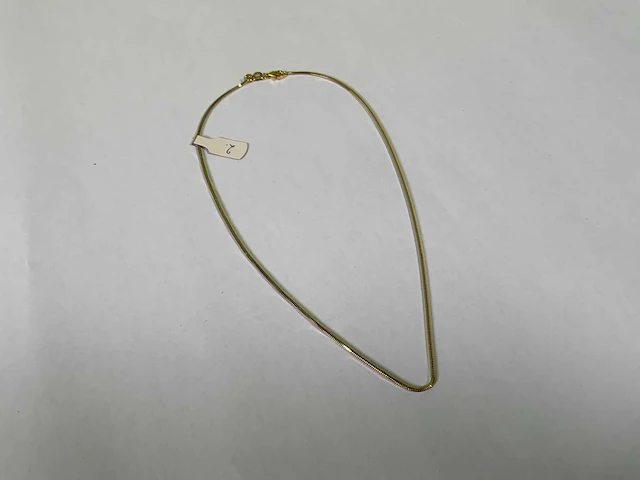 18 karaats geelgouden collier - afbeelding 1 van  3