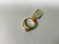 18 karaats geelgouden entourage ring - afbeelding 2 van  3