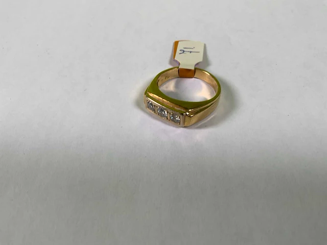 18 karaats geelgouden rijring - afbeelding 1 van  3