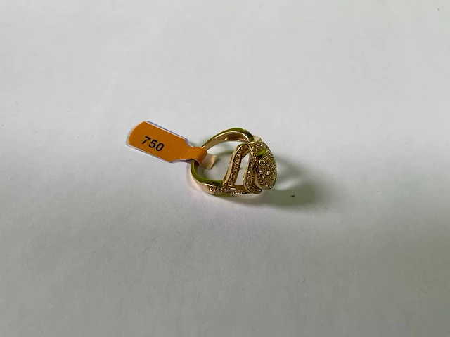 18 karaats geelgouden ring - afbeelding 2 van  4