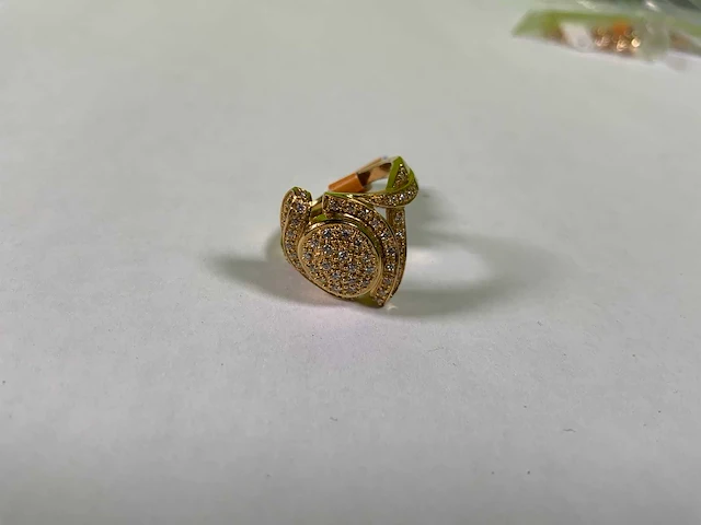 18 karaats geelgouden ring - afbeelding 3 van  4