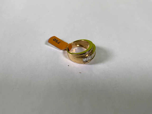 18 karaats geelgouden ring - afbeelding 2 van  4