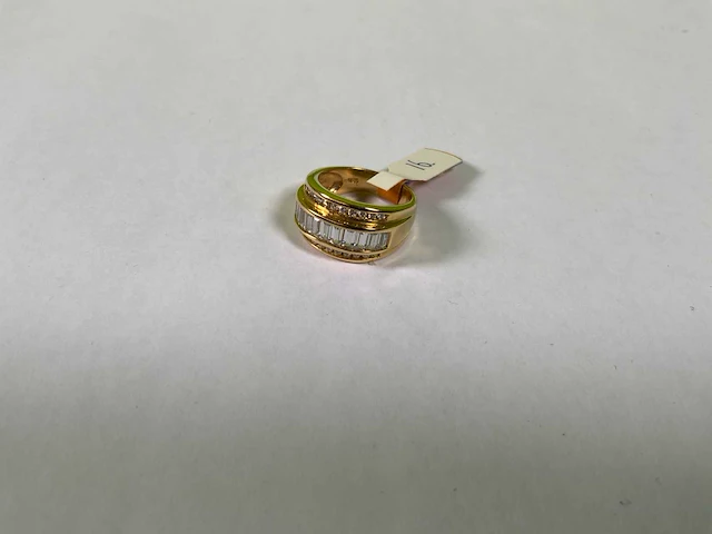 18 karaats geelgouden ring - afbeelding 1 van  4