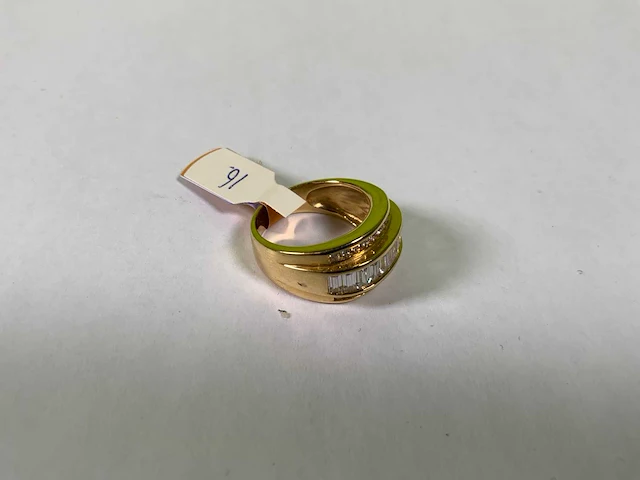 18 karaats geelgouden ring - afbeelding 2 van  4