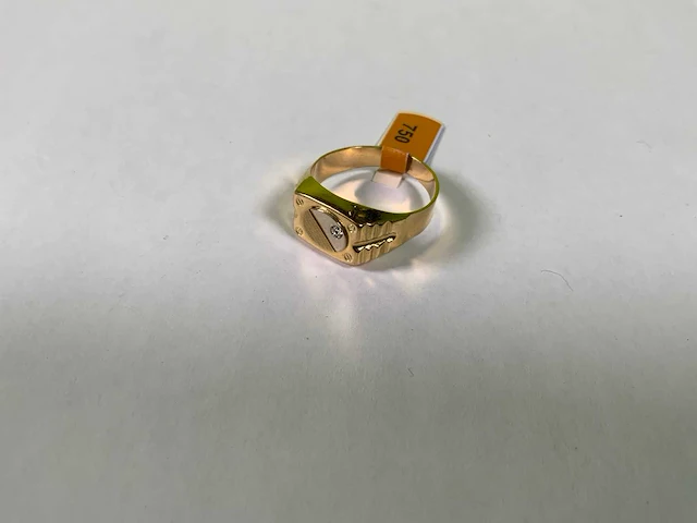 18 karaats geelgouden ring - afbeelding 1 van  4