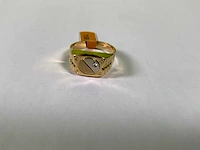 18 karaats geelgouden ring - afbeelding 3 van  4