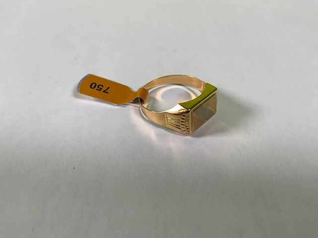 18 karaats geelgouden ring - afbeelding 2 van  4