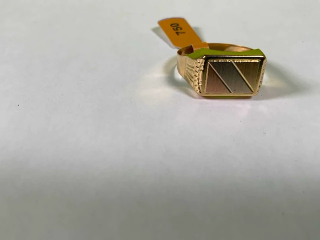 18 karaats geelgouden ring - afbeelding 3 van  4
