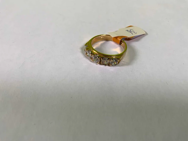 18 karaats geelgouden ring - afbeelding 1 van  4
