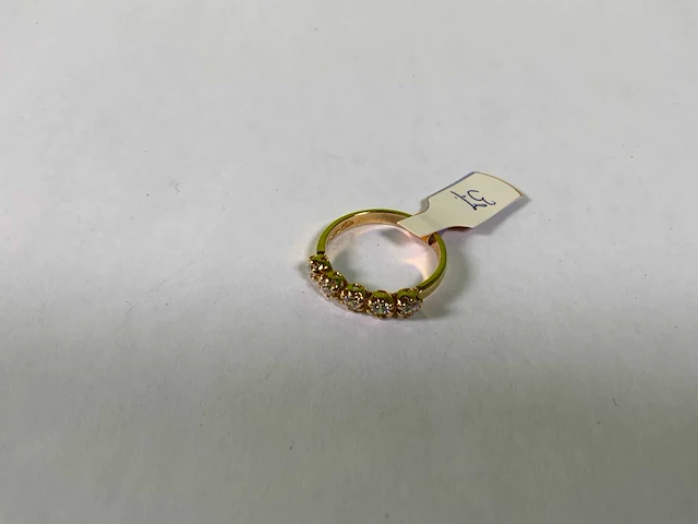 18 karaats geelgouden ring - afbeelding 1 van  3