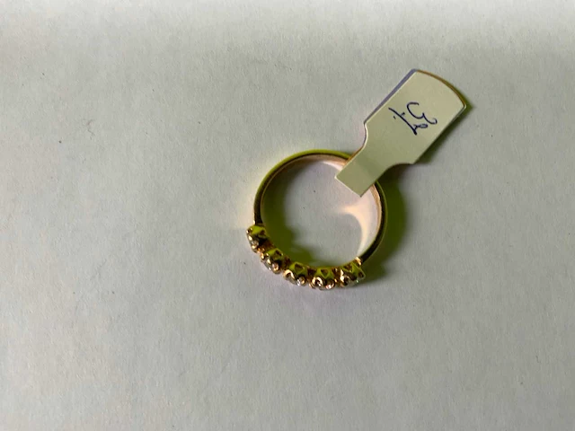 18 karaats geelgouden ring - afbeelding 2 van  3