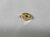 18 karaats geelgouden ring - afbeelding 1 van  4