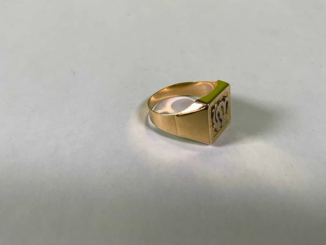 18 karaats geelgouden ring - afbeelding 2 van  4