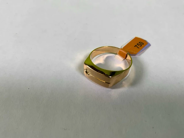 18 karaats geelgouden ring - afbeelding 1 van  4