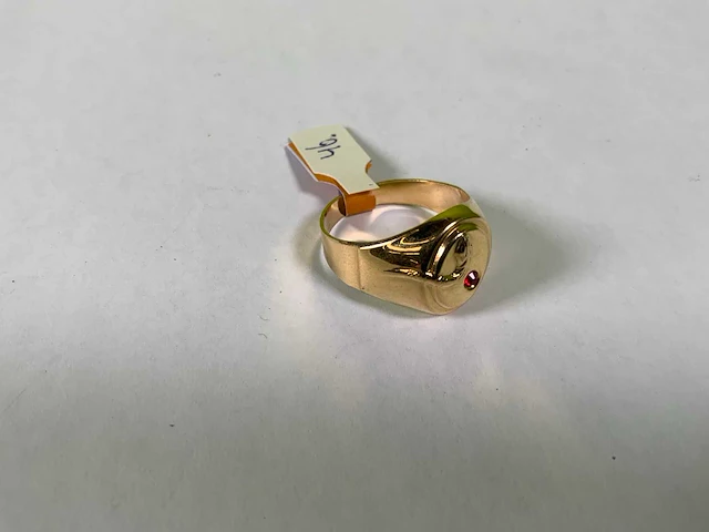 18 karaats geelgouden ring - afbeelding 2 van  3