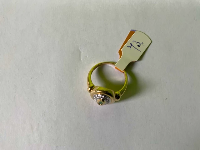 18 karaats geelgouden ring - afbeelding 2 van  3