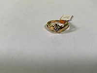 18 karaats geelgouden solitairring - afbeelding 3 van  4