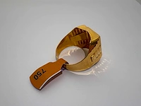 18 karaats geelgouden zegelring - afbeelding 2 van  2