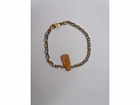 18 karaats wit- en geelgouden armband - afbeelding 1 van  2