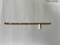 18 karaats wit en geelgouden gematteerde armband - afbeelding 1 van  5