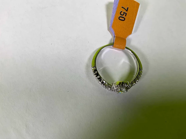 18 karaats witgouden ring - afbeelding 3 van  3