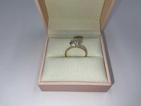 18 krt. geel gouden ring met diamant 2,16 crt. - afbeelding 3 van  13