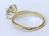 18 krt geel gouden ring met diamant 3,01 crt - afbeelding 5 van  7