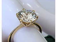 18 krt. geel gouden ring met diamant 3,03 crt. - afbeelding 5 van  7