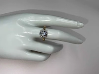 18 krt. geel gouden ring met diamant 3,07 crt. - afbeelding 10 van  12