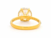 18 krt. geel gouden ring met diamant 4,54 crt. - afbeelding 4 van  17