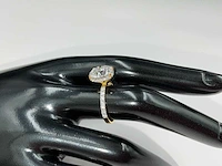 18 krt. geel gouden ring met diamant 4,54 crt. - afbeelding 7 van  17