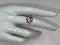 18 krt. geel gouden ring met diamant 4,54 crt. - afbeelding 8 van  17