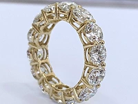 18 krt. geel gouden ring met diamant 6,48 crt. - afbeelding 2 van  11