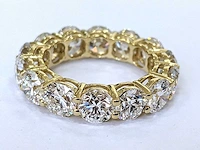 18 krt. geel gouden ring met diamant 6,48 crt. - afbeelding 1 van  11