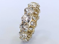 18 krt. geel gouden ring met diamant 6,48 crt. - afbeelding 7 van  11