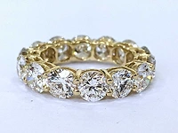 18 krt. geel gouden ring met diamant 6,48 crt. - afbeelding 8 van  11