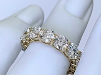 18 krt. geel gouden ring met diamant 6,48 crt. - afbeelding 9 van  11