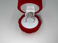 18 krt. geel gouden ring met diamanten 6,00 crt. - afbeelding 5 van  18