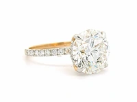 18 krt. geel gouden ring met diamanten 6,00 crt. - afbeelding 12 van  18