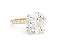 18 krt. geel gouden ring met diamanten 6,00 crt. - afbeelding 14 van  18